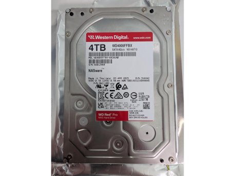 WESTERN DIGITAL 4TB Red Pro 3.5'' SATA CMR WD4005FFBX OUTLET