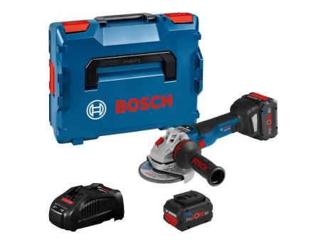 BOSCH GWS 18V-10 SC Professional Akumulatorska ugaona brusilica u L-BOXX 136 sa 2x 5,5 Ah ProCORE 18V i štitnikom, 06019G340E
