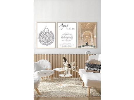 WALLXPERT Dekorativna slika iz 3 dela Artsycllct5