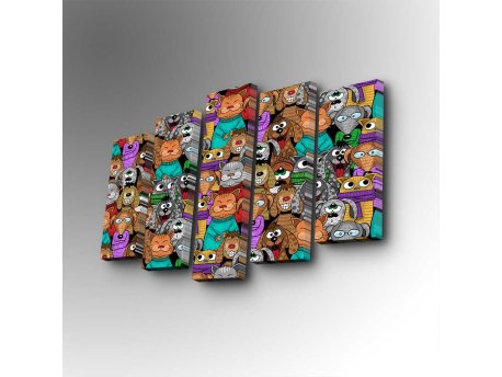 WALLXPERT Dekorativna slika iz 5 delova 5PUC 097