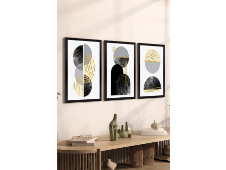 WALLXPERT Set 3 dekorativne slike Artsycllct17