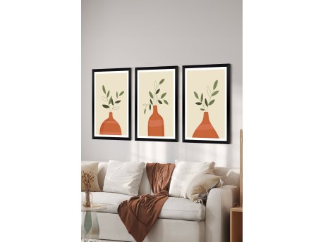 WALLXPERT Set 3 dekorativne slike Artsycllct20