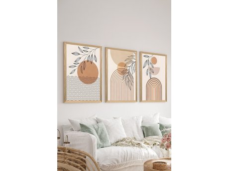 WALLXPERT Set 3 dekorativne slike Artsycllct6