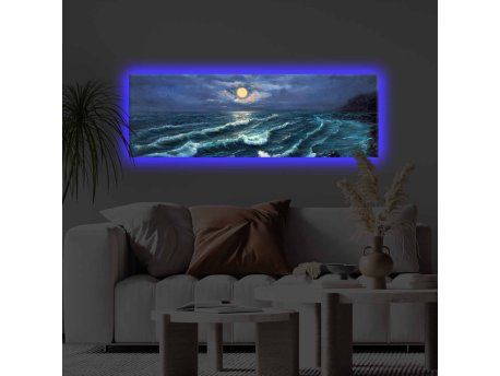 WALLXPERT Slika na platnu sa LED osvetljenjem 3090KTLGDACT 006