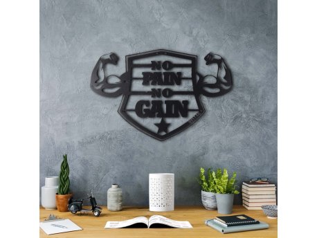 WALLXPERT Zidna dekoracija No Pain No Gain