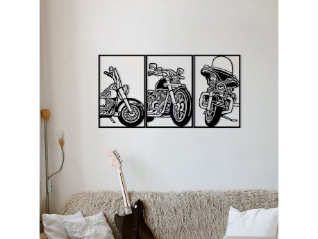 WALLXPERT Zidna dekoracija 3 Choppers