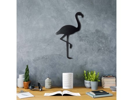 WALLXPERT Zidna dekoracija Flamingo Silhouette