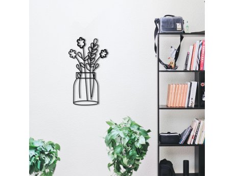 WALLXPERT Zidna dekoracija Flower 3 Metal Wall Decor