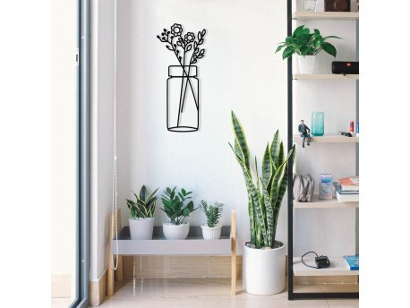 WALLXPERT Zidna dekoracija Flower 1 Metal Wall Decor