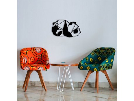 WALLXPERT Zidna dekoracija Panda2 Metal Decor