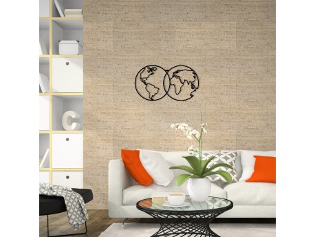 WALLXPERT Zidna dekoracija World Map Metal Decor 10