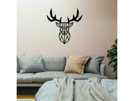 WALLXPERT Zidna dekoracija Deer2 Metal Decor