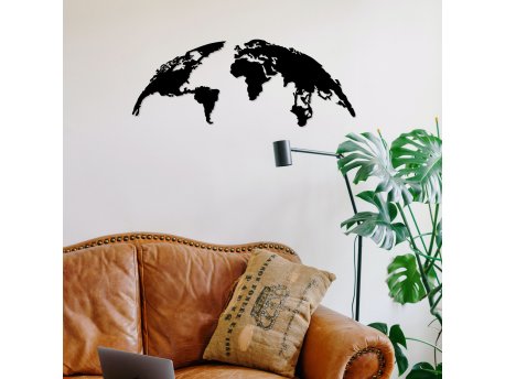 WALLXPERT Zidna dekoracija World Map Small Metal Decor