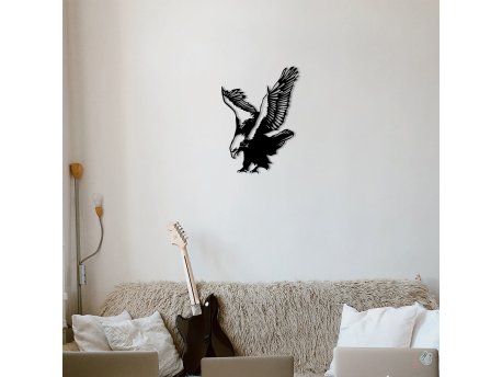 WALLXPERT Zidna dekoracija Eagle Metal Decor