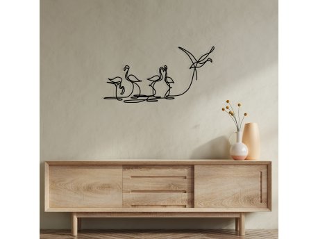 WALLXPERT Zidna dekoracija Flamingo 316 S