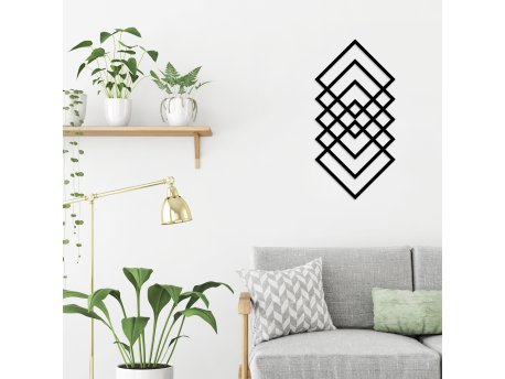 WALLXPERT Zidna dekoracija Geometry Black