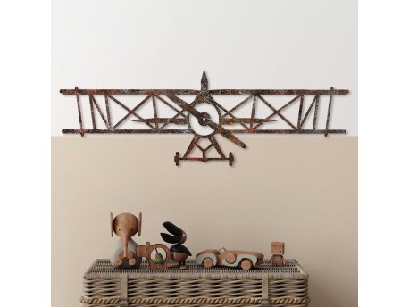 WALLXPERT Zidna dekoracija Rusty Airplane