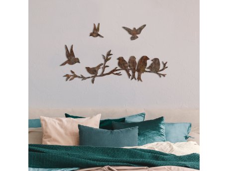 WALLXPERT Zidna dekoracija Rusty Birds 2