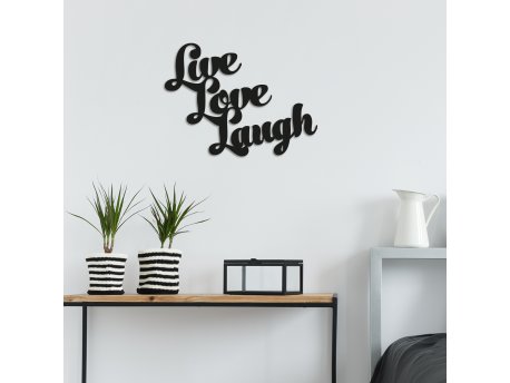 WALLXPERT Zidna dekoracija Live Love Laugh