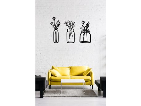 WALLXPERT Zidna dekoracija Flower In The Bottle