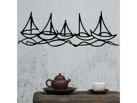 WALLXPERT Zidna dekoracija Ships In Water