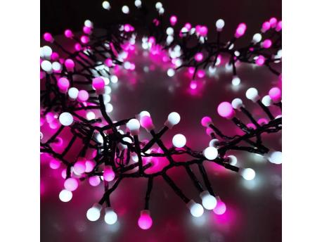 NOVEEN Lampice za jelku sa 288 roze i belih LED dioda