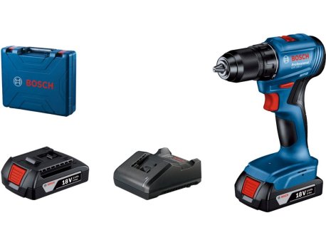 BOSCH plavi alat Akumulatorska bušilica-odvrtač GSR 185-LI 2x2.0Ah kofer 06019K3000