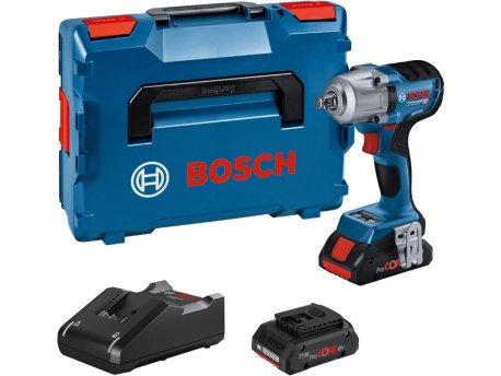 BOSCH plavi alat Akumulatorski udarni odvrtač GDS 18V-450 HC, 18V, 2x4,0Ah, 06019K4002