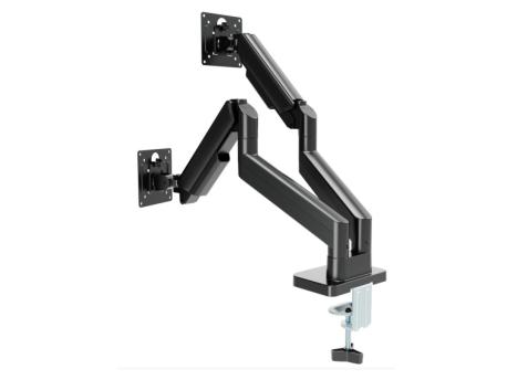 GEMBIRD MA-DA2-06 Gembird Podesivi dupli stoni drzac za monitor, tilt, 17-32 max.10kg Black