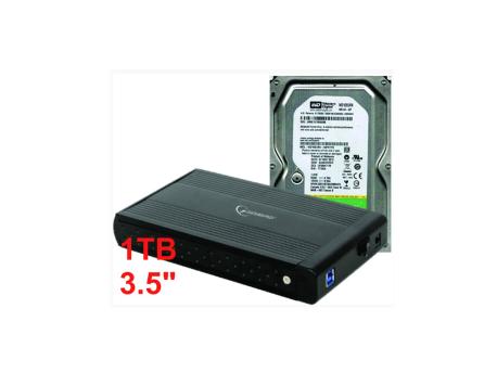 GEMBIRD GEMBIRD HDD 3.5 * 1TB SET USB 3.0 SATA eksterno kuciste + 1TB WD10EURX WD/ EE3-U3S-3