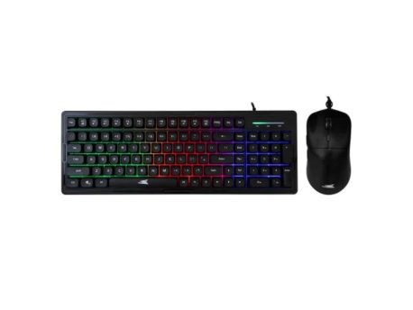 BARACUDA Tastatatura + miš RGB 7200DPI/Optički/Crna