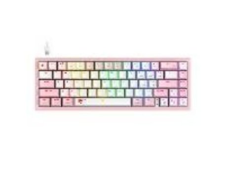 Havit Tastatura KB874L belo-roze