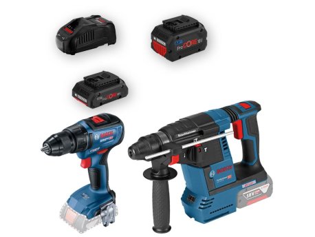 BOSCH plavi alat Set aku alata GBH 18V-26 + GSR 18V-50, 1x8,0Ah + 1x4,0 Ah ProCORE 18V, 0615990N1X