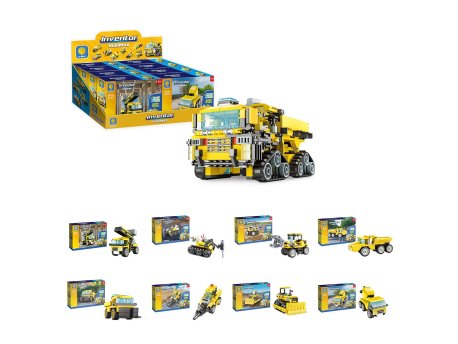 Denis N-Brik mini kockice za slaganje- kamioni, 8 vrsta