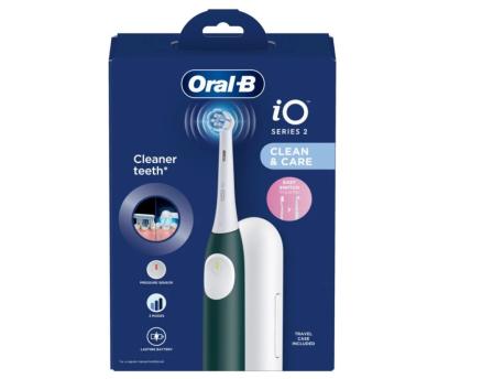 ORAL B IO 2 električna četkica za zube, 1 glava, putni set, zelena