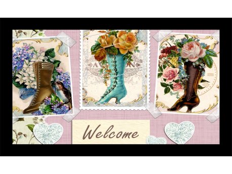 WALLXPERT Otirač Flower Boots