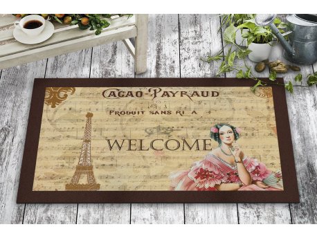 WALLXPERT Otirač Tour Eiffel Welcome