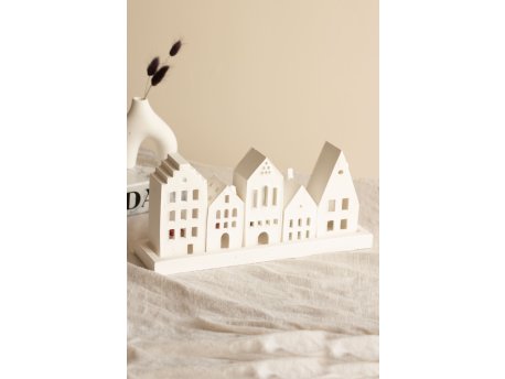 WALLXPERT Svećnjak Five House White