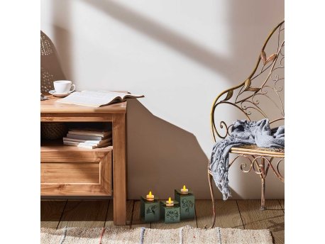 WALLXPERT Set svećnjaka Ginkgo Tealight APT549 Green