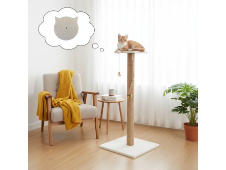 Paws & Whiskers Grebalica za mačke Axel White