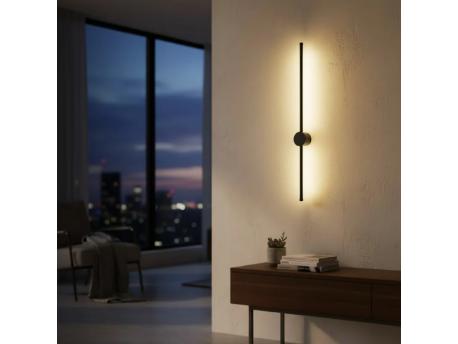 BBLINK Crna zidna LED lampa 12W 3000K IP20