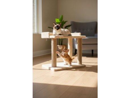 Paws & Whiskers Krevet za mačke Liza Beige