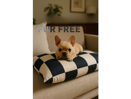 Paws & Whiskers Krevet za ljubimce Fur Free 64 x 88 Black White