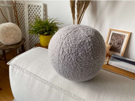 WALLXPERT Dekorativni jastuk Teddy Top 20 Grey