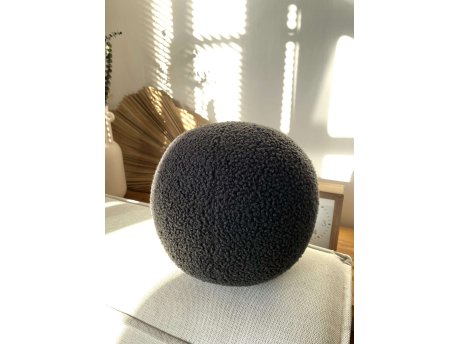 WALLXPERT Dekorativni jastuk Teddy Top 25 Anthracite