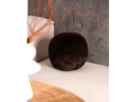 WALLXPERT Dekorativni jastuk Pelus Top Dark Brown