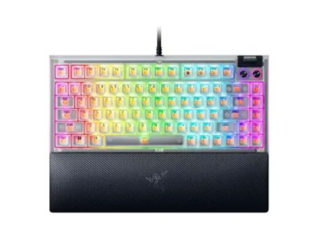 RAZER BlackWidow V4 75% - Hot-swappable Mechanical Gaming Keyboard - Phantom White Edition - US Layout
