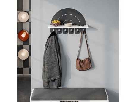 WALLXPERT Čiviluk Rainbow Hanger White