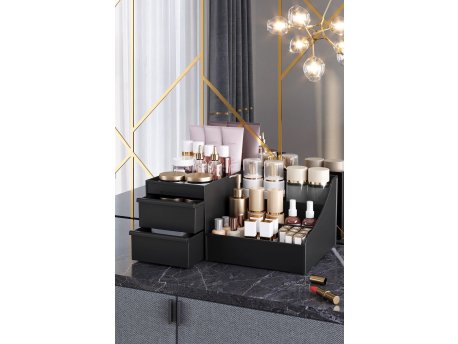WALLXPERT Organizer za šminku Elegance Black