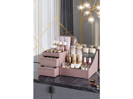 WALLXPERT Organizer za šminku Elegance Rose Gold